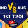 India vs Australia 1st T20I Live Streaming